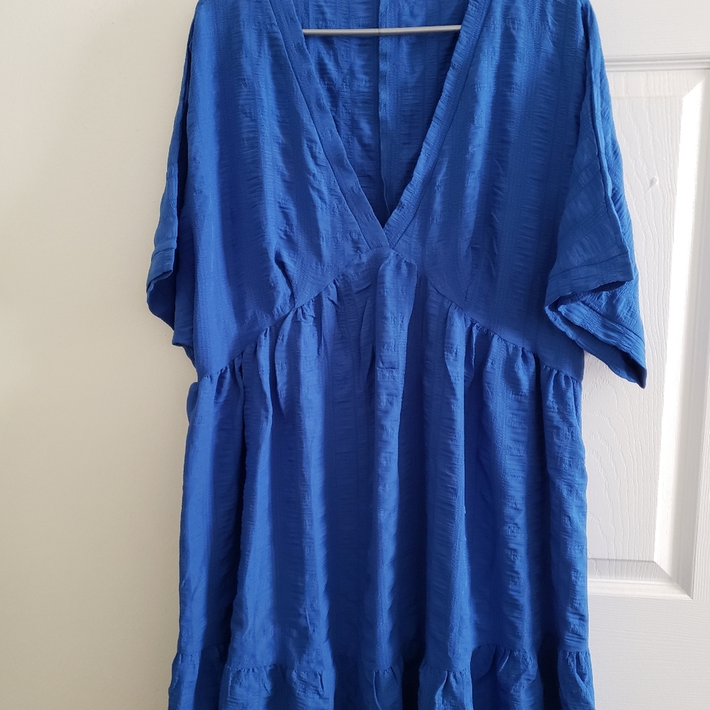 $15 Or Bundle 3 For $35        Lovely Gauzy Royal Blue Boho Dress